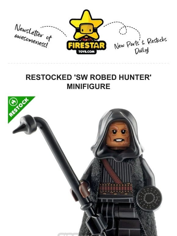 Tatooine’s Finest: ‘SW Robed Hunter’ Restock Now Available!