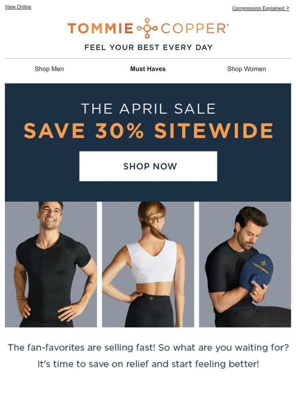 The April Sale | Save on Everything