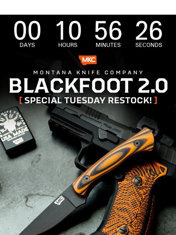 The Blackfoot 2.0 Restocks TONIGHT!