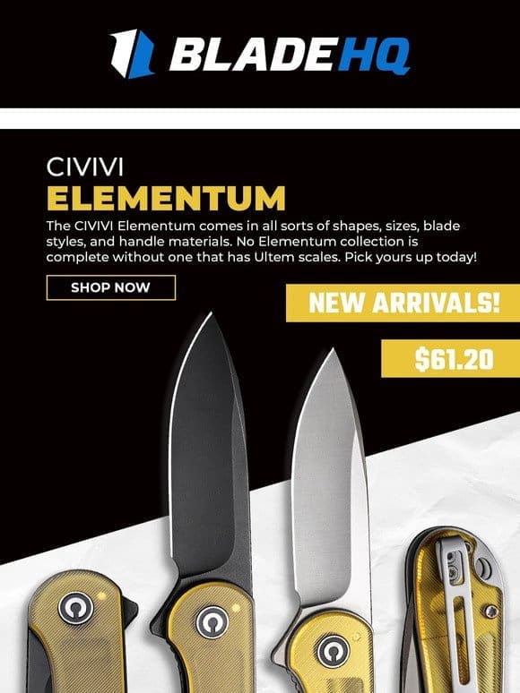 The CIVIVI Elementum is now in Ultem!