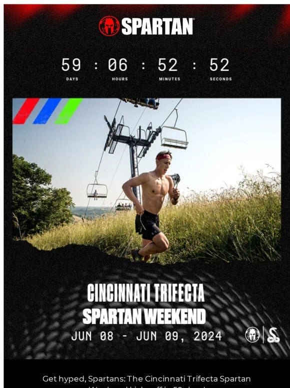 The Cincinnati Trifecta Spartan is waiting!
