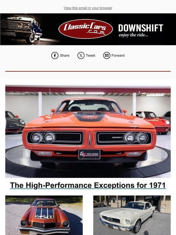 The High-Performance Exceptions for 1971