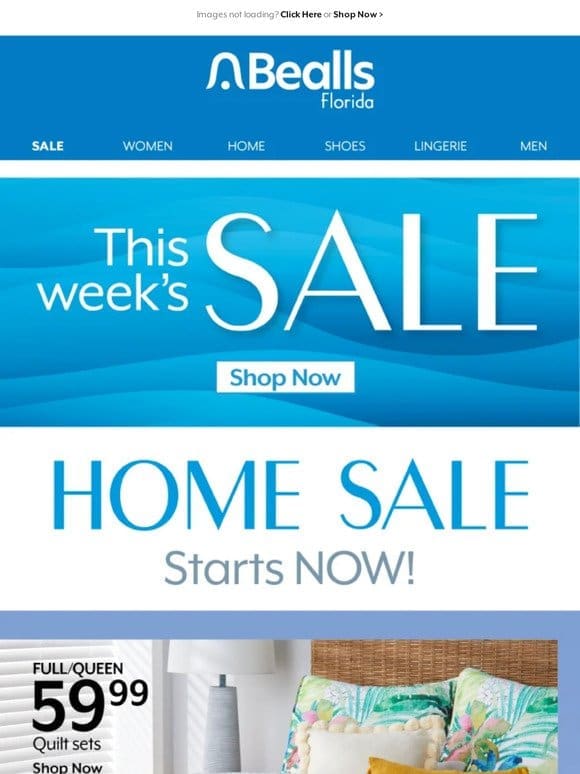The Home Sale is going on now!
