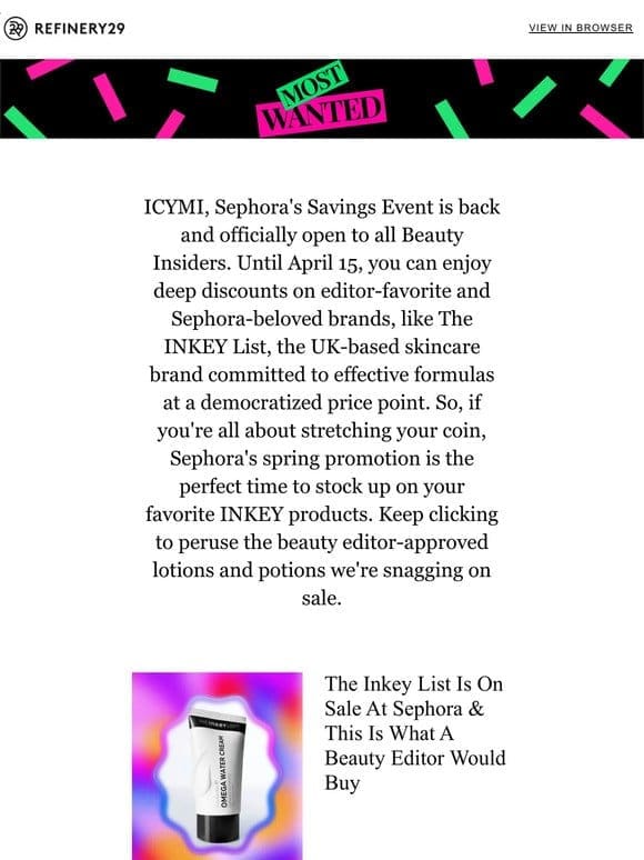 The Inkey List is on sale at Sephora—here’s what to buy