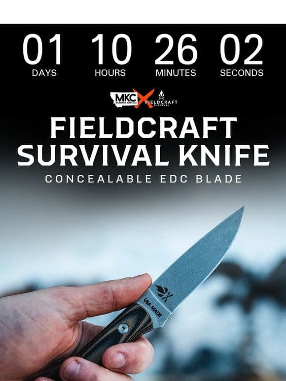 The MKC x Fieldcraft Survival Knife Drops Tomorrow!