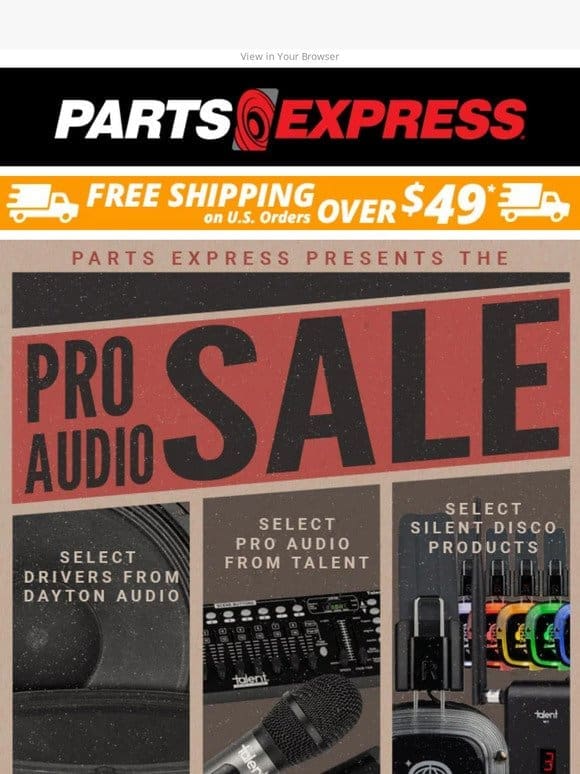 The PRO AUDIO SALE coupon code glitch is fixed!
