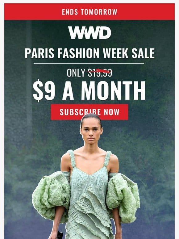 The Paris Fashion Week Sale: Save up to 55% on WWD.