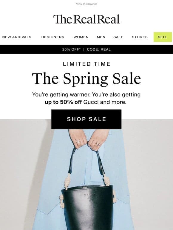 The Spring Sale: Up to 50% Off