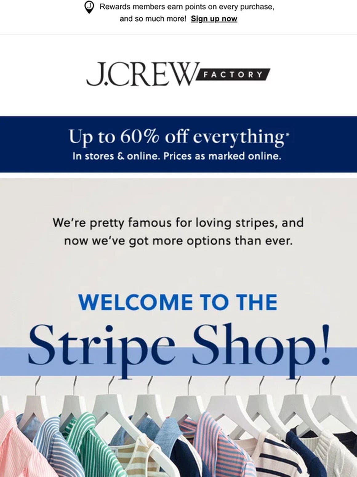 The Stripe Shop is open! GET IN LINE for up to 60% off! + A BIG DEAL on swim…
