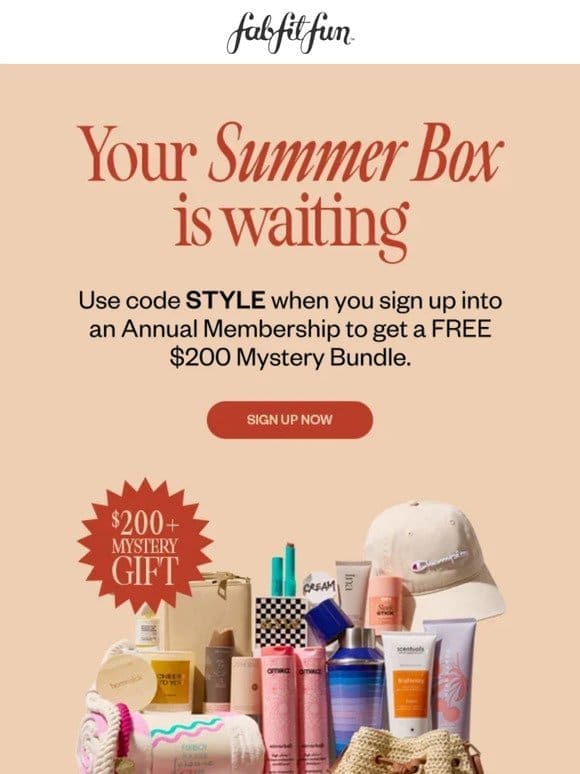 The Summer Box has arrived with free mystery bundle inside