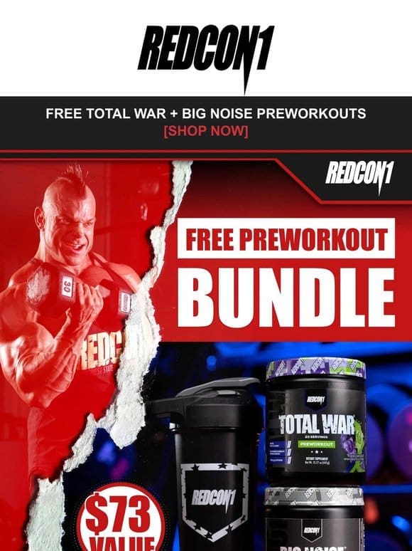[The Ultimate Stack] Free TOTAL WAR & BIG NOISE Non Stim Preworkout