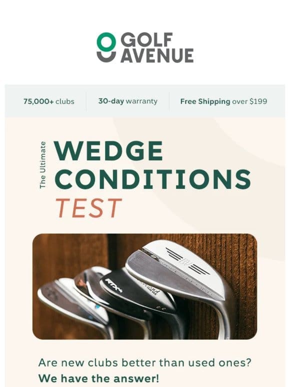 The Ultimate Wedge Conditions Test