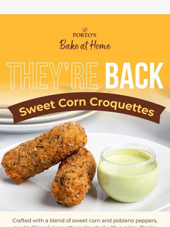 The Wait is Over: Sweet Corn Croquette Has Returned