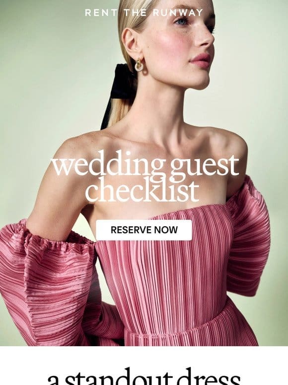 The Wedding Guest Checklist Is In
