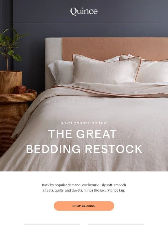 The bedding you want is back