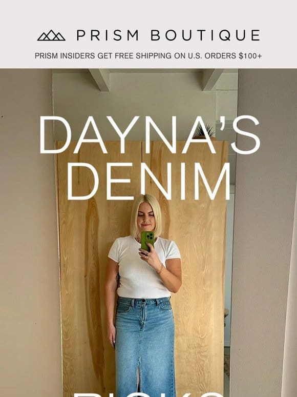 The denim @daynamance is obsessing over