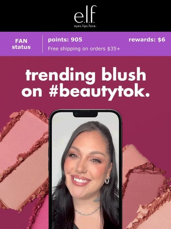The most   blush trend on #beautytok
