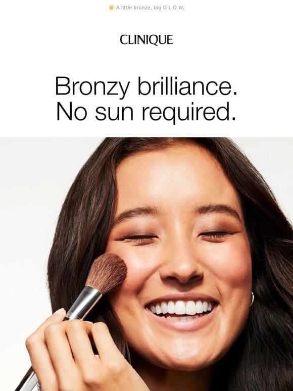 The sunless way to bronzy brilliance.