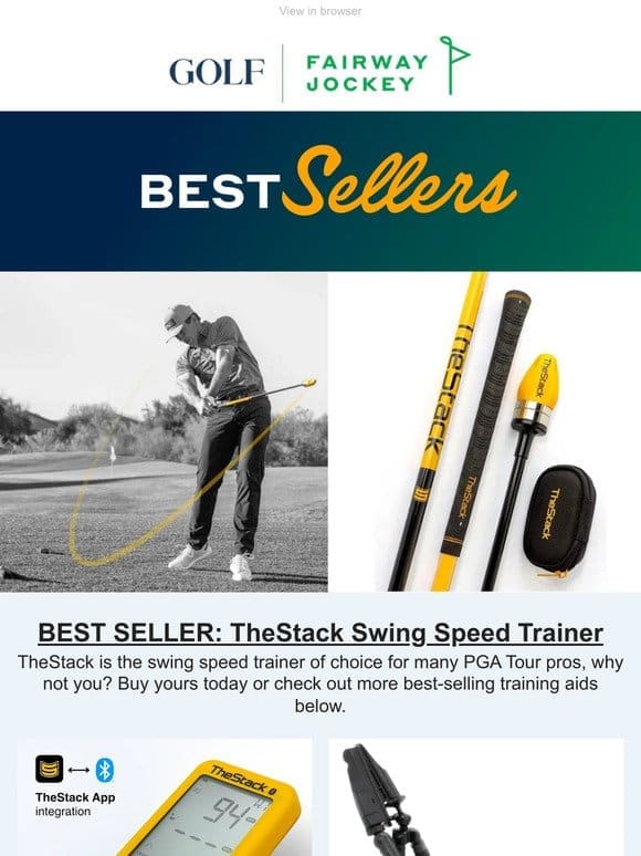 TheStack swing trainer is a Tour pro favorite