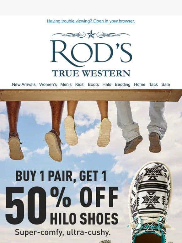 There is still time for Ariat Hilo Shoes-Buy 1 Get 1 50% OFF!