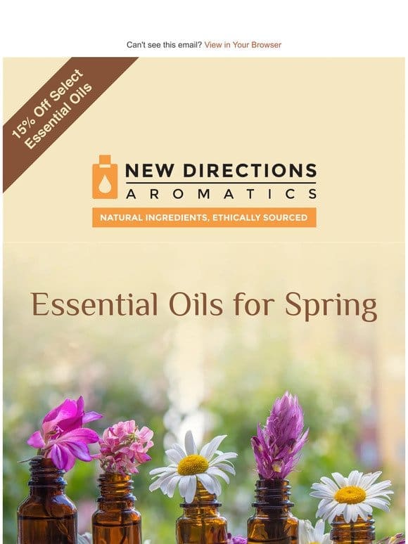 There’s Still Time to Save 15% Off Spring Essential Oils