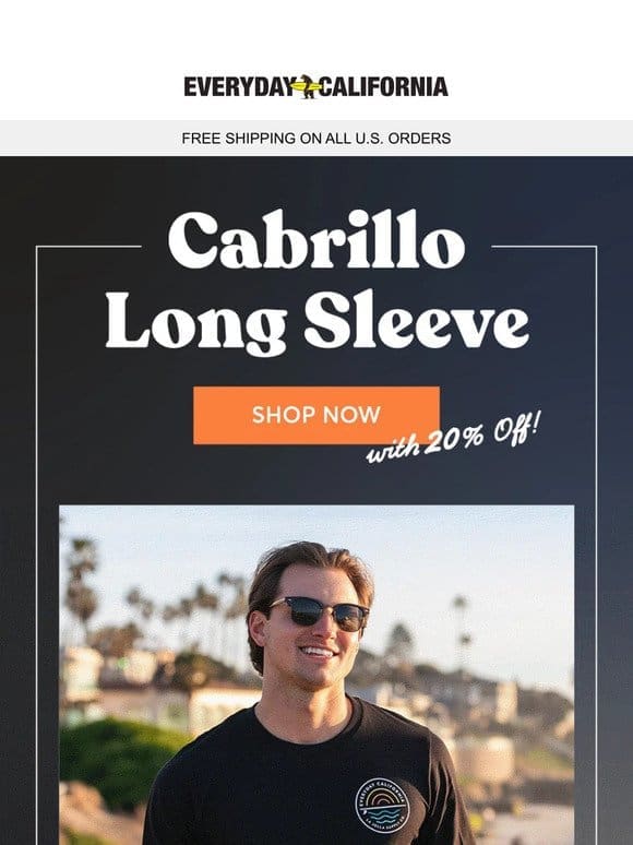 This Long Sleeve is 20% PLUS Free Shipping