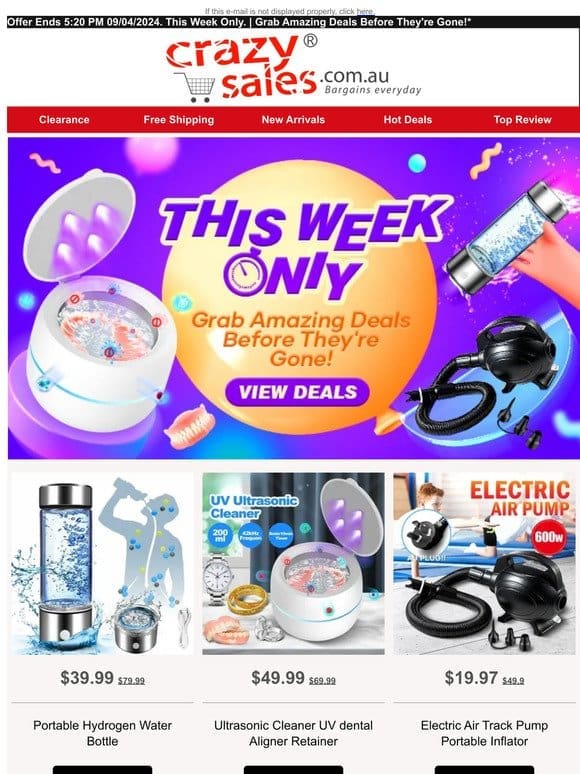 This Week Only. | Grab Amazing Deals Before They’re Gone!*