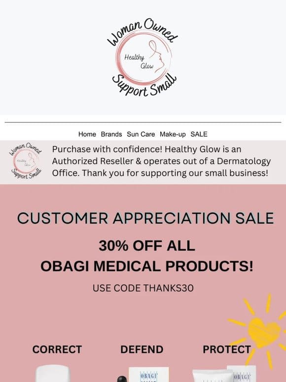This one’s for you: 30% off Obagi Medical!