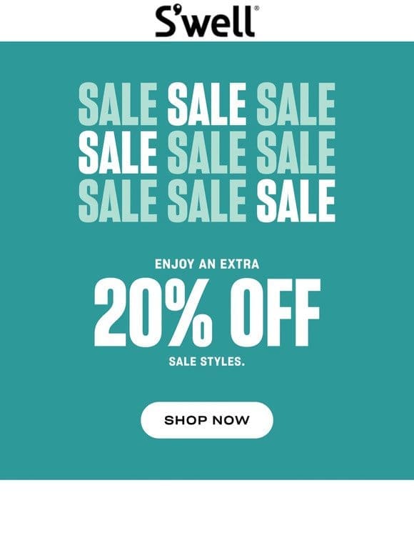 Time Is Ticking: Get 20% Off Sale Styles Now