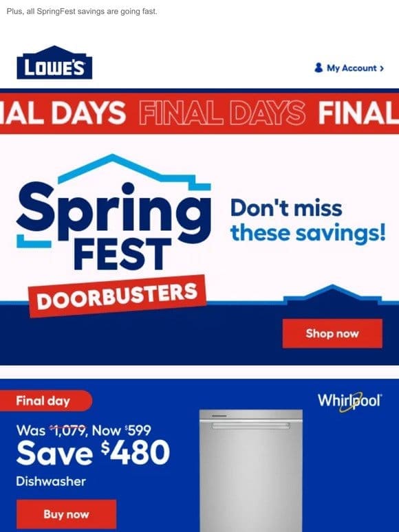 Time is running out on these Doorbusters!⏳