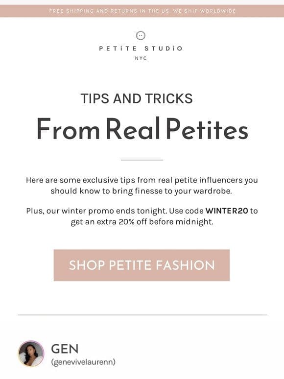 Tips and Tricks from Real Petites