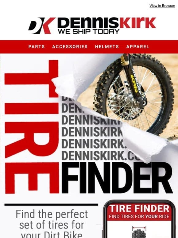 Tire Shopping Made Easy With Our Tire Finder!