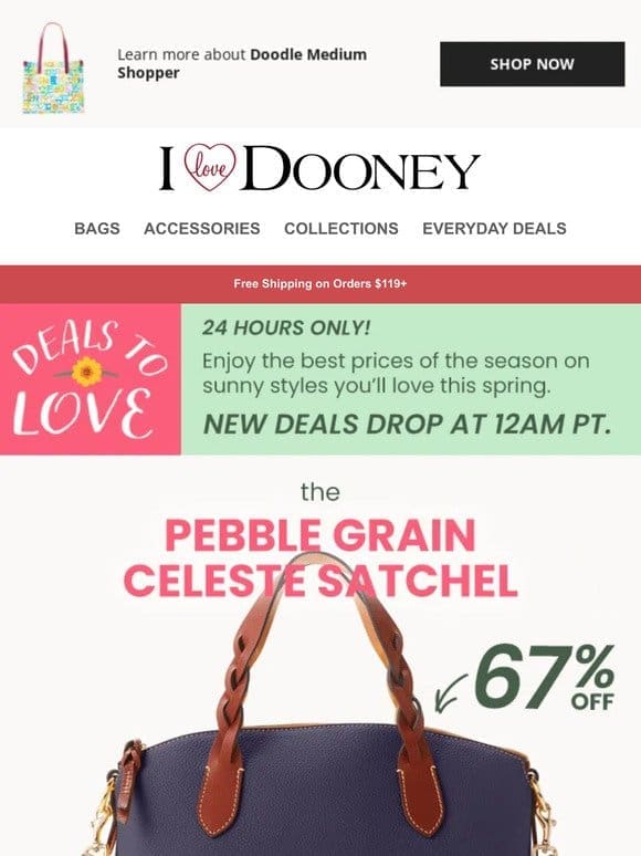 Today Only— This Pebble Grain Look is Over 65% Off!