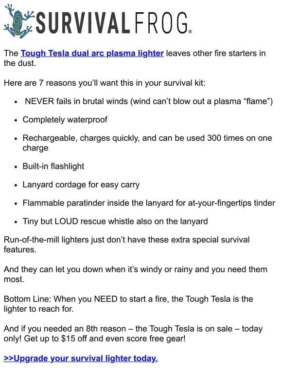 Today only – Tough Tesla flash sale!