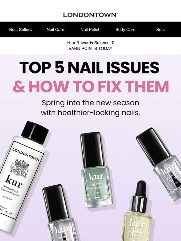 Top 5 Nail Issues & Solutions