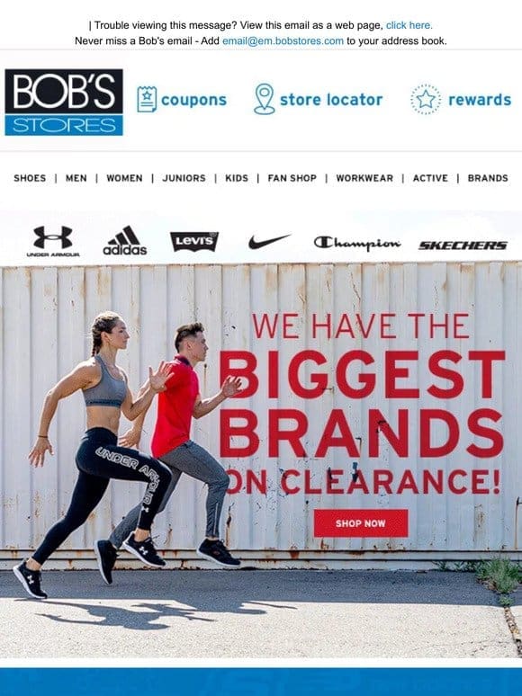 Top Brands On Clearance!