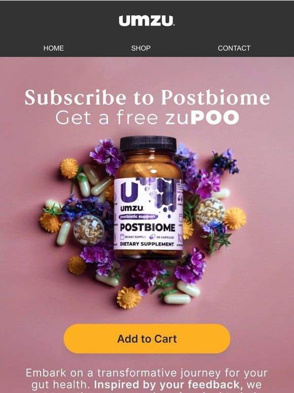 Transform Your Gut: Get Postbiome + Free zuPOO!