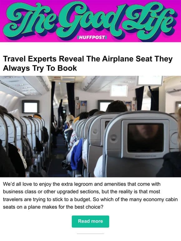 Travel experts reveal the airplane seat they always try to book