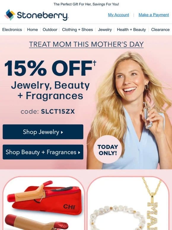 Treat Mom To Something Special With 15% Off