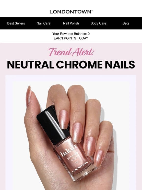 Trend Alert: Neutral Chrome Nails ✨