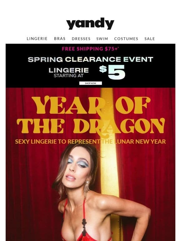 Trending Now: Year of the Dragon Lingerie