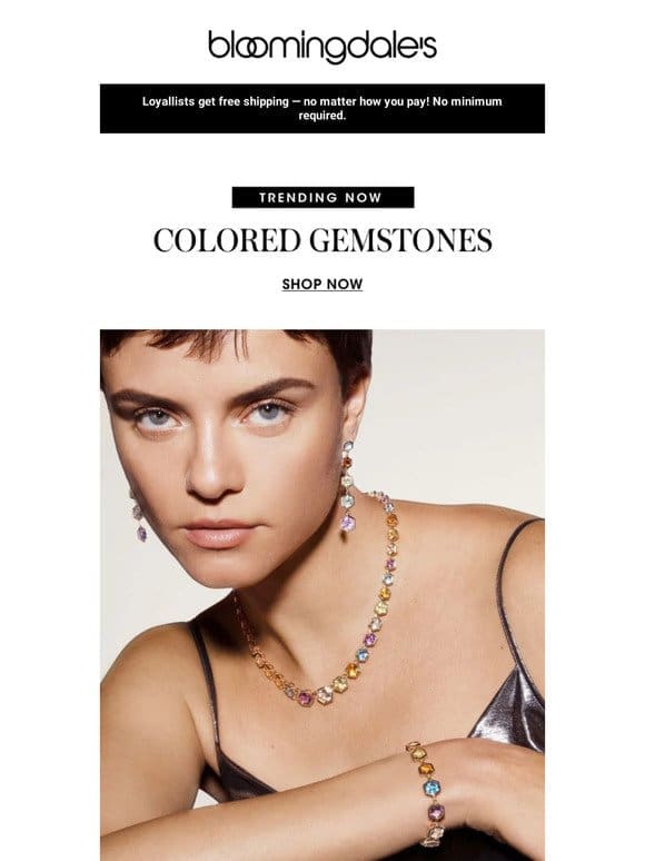 Trending now: Colored gemstones