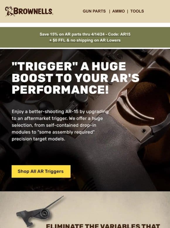 Trigger a boost to your AR’s performance!