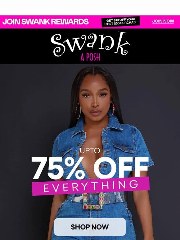 Turn Up the Heat- Up to 75% OFF Everything!