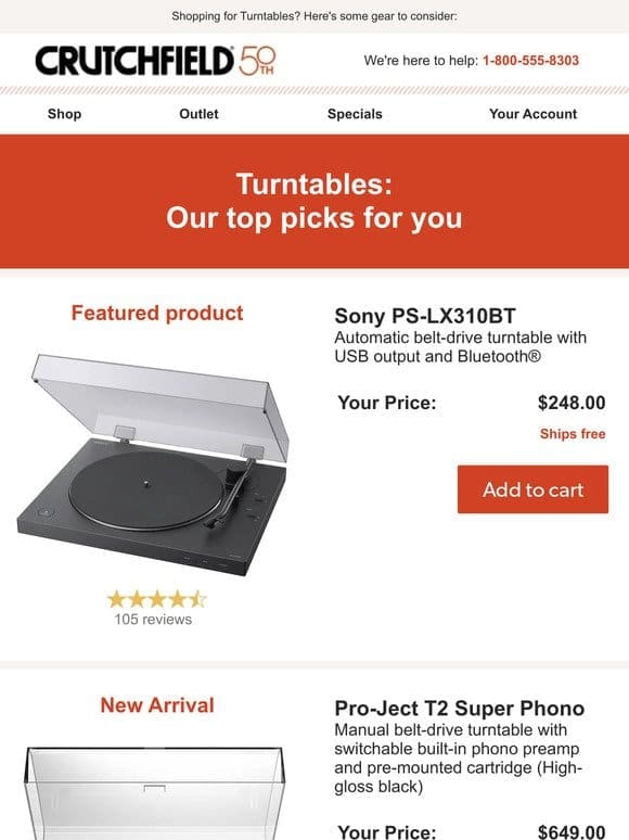 Turntables: Our top picks