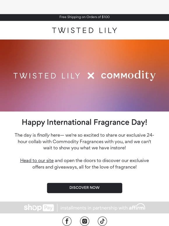 UNVEILING TWISTED LILY x COMMODITY