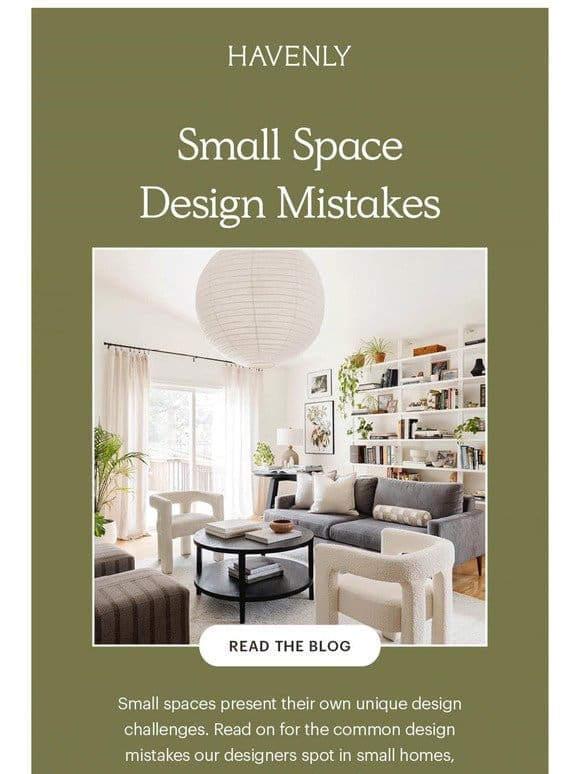 “Unflattering” small space design mistakes