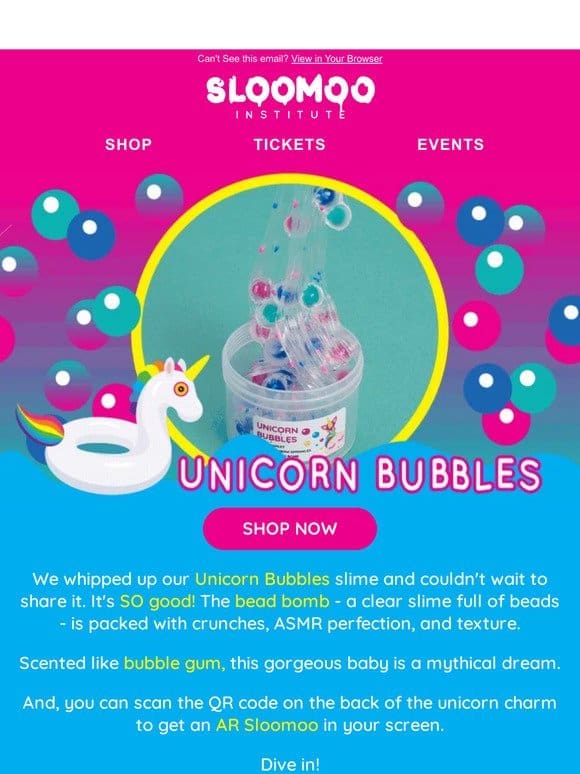 Unicorn Bubbles， Anyone?