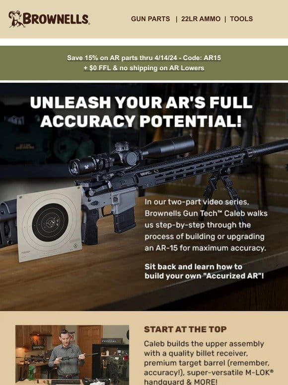 Unleash your AR’s full accuracy potential!