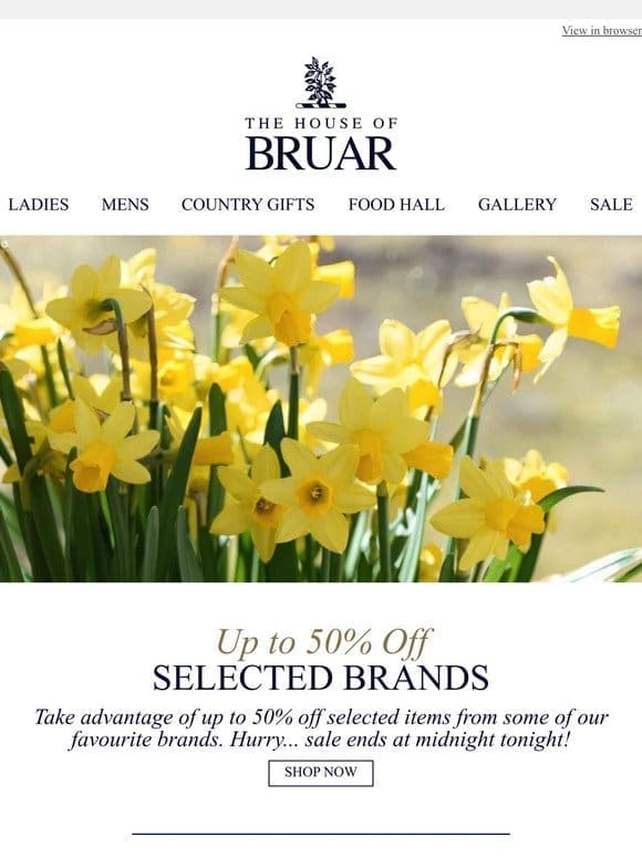 Up To 50% Off Selected Brands │ Spring Cleaning Sale